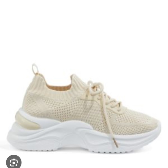 NWT Raid  knit beige sneakers - Picture 1 of 3